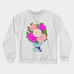 Minhwa: Peony Bouquet B Type (Korean traditional/folk art) Crewneck Sweatshirt